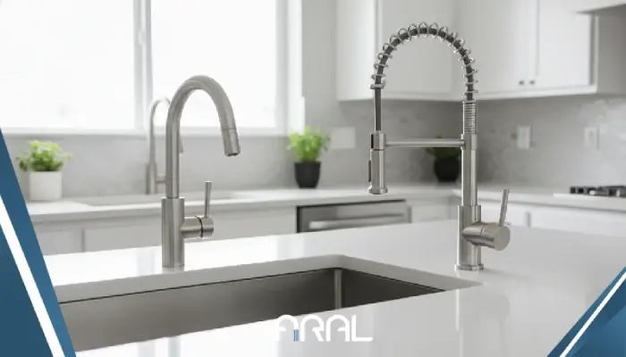 شیر ظرفشویی شاوری بهتر است یا فنری؟ 